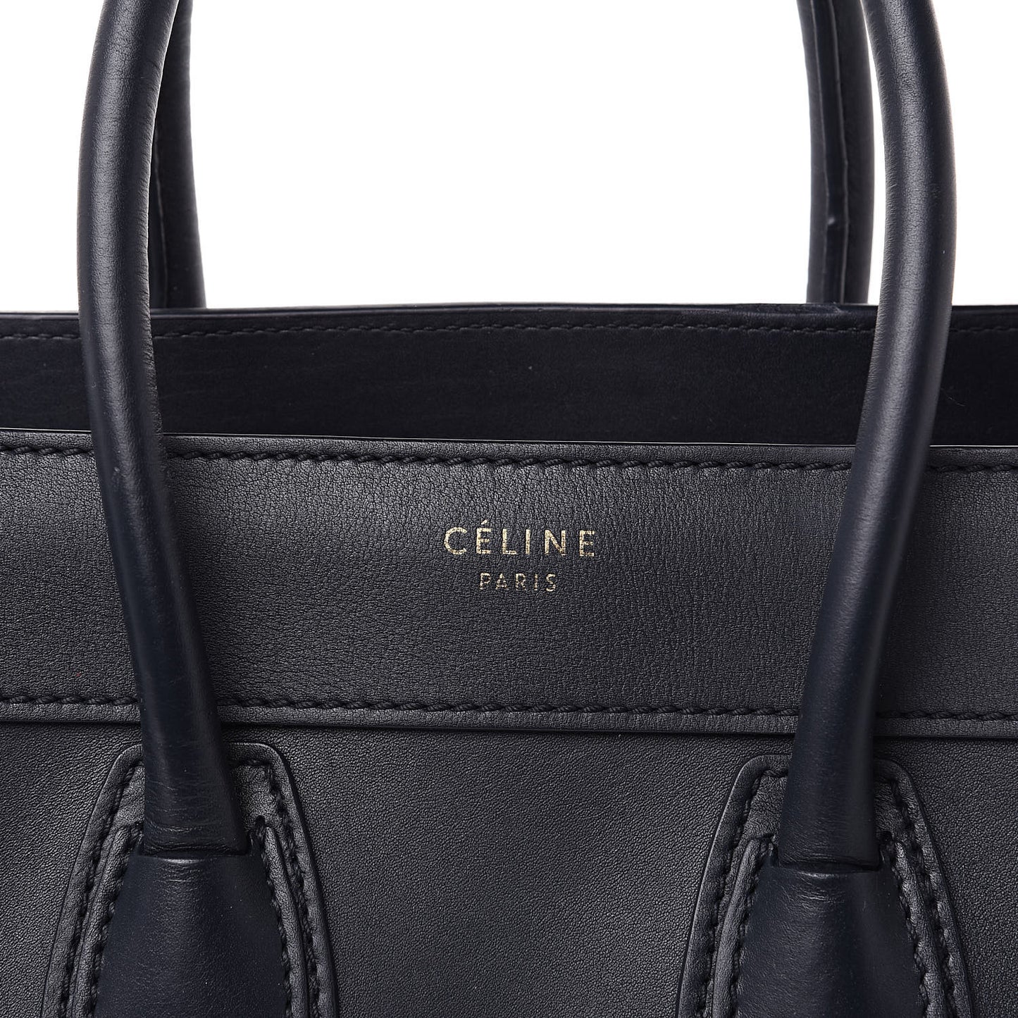 Smooth Calfskin Micro Luggage Navy Blue