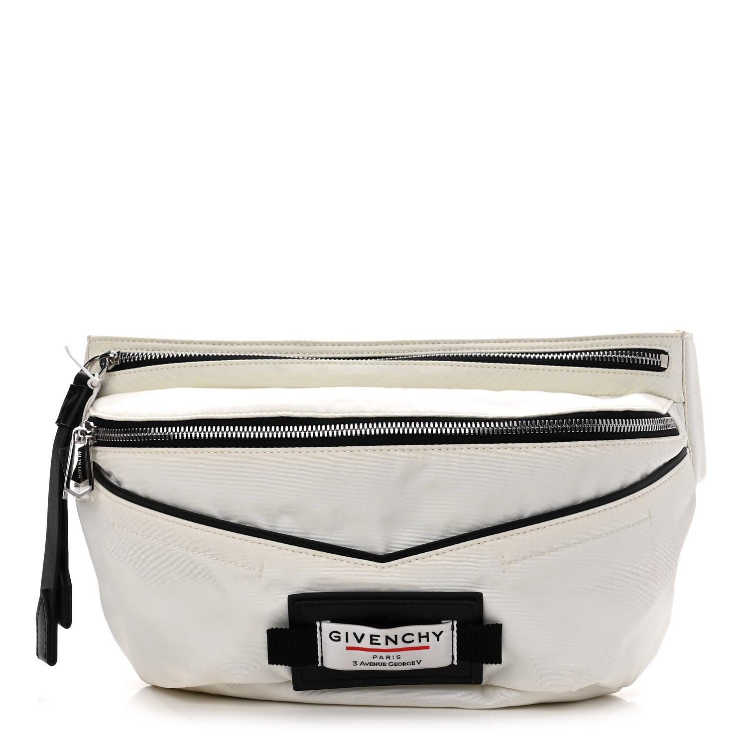 Givenchy Nylon Downtown Bum Bag White Black 1 of 8