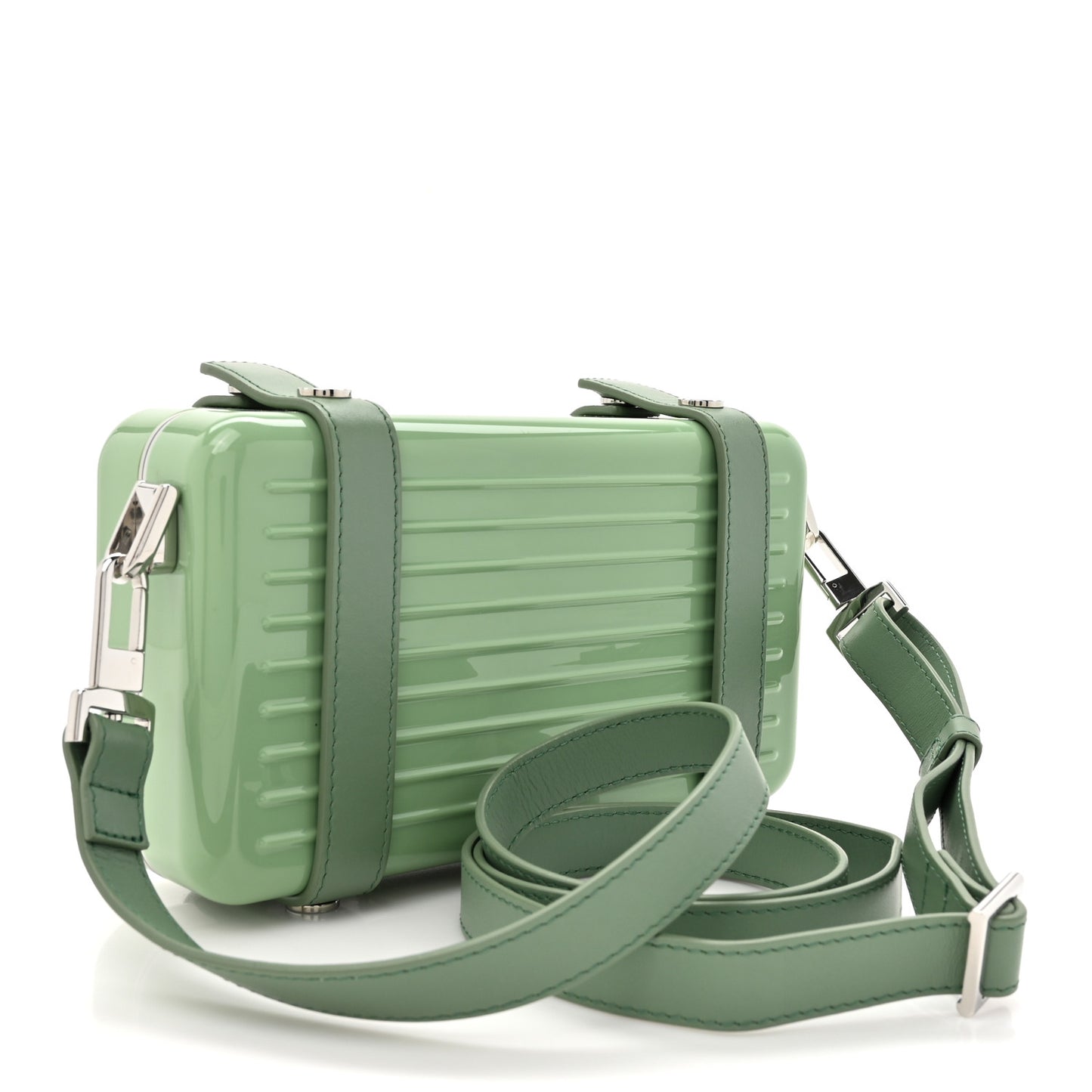 Gloss Polycarbonate Personal Cross-Body Bag Bamboo
