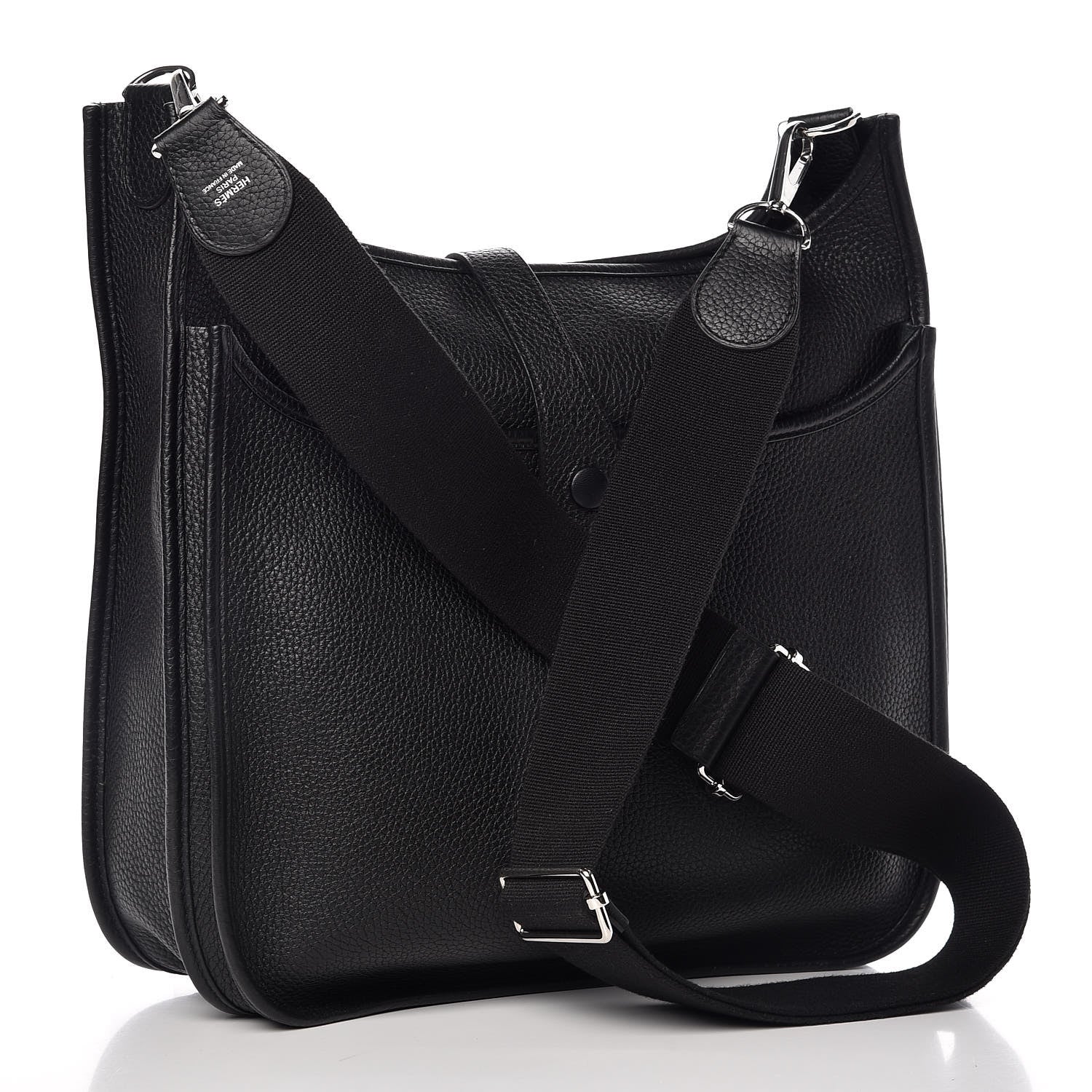 Hermes Taurillon Clemence Evelyne III GM Black 3 of 11
