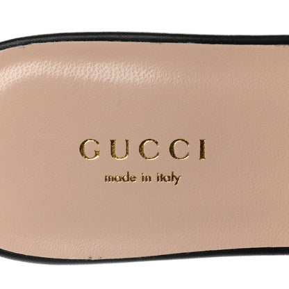Gucci Malaga Kid GG Marmont Flat Slide Sandals 37 Black 8 of 10