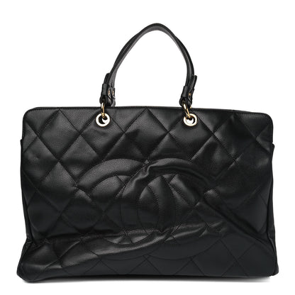 Chanel Soft Caviar Quilted CC Timeless Tote Black 1 of 5