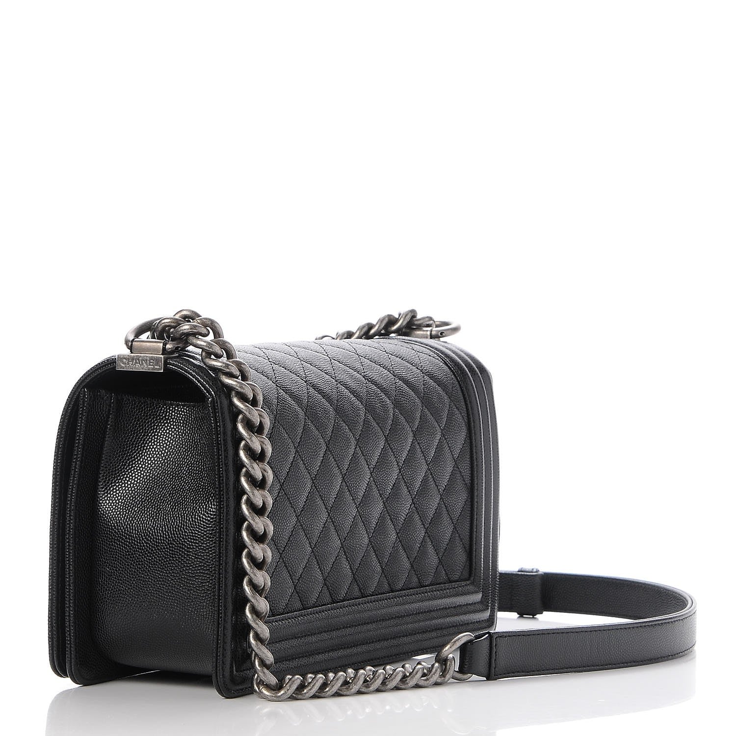 Chanel Caviar Quilted Medium Boy Flap Black 4 of 9