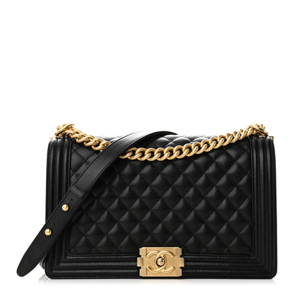 Chanel Caviar Quilted New Medium Boy Flap Black 1 of 10
