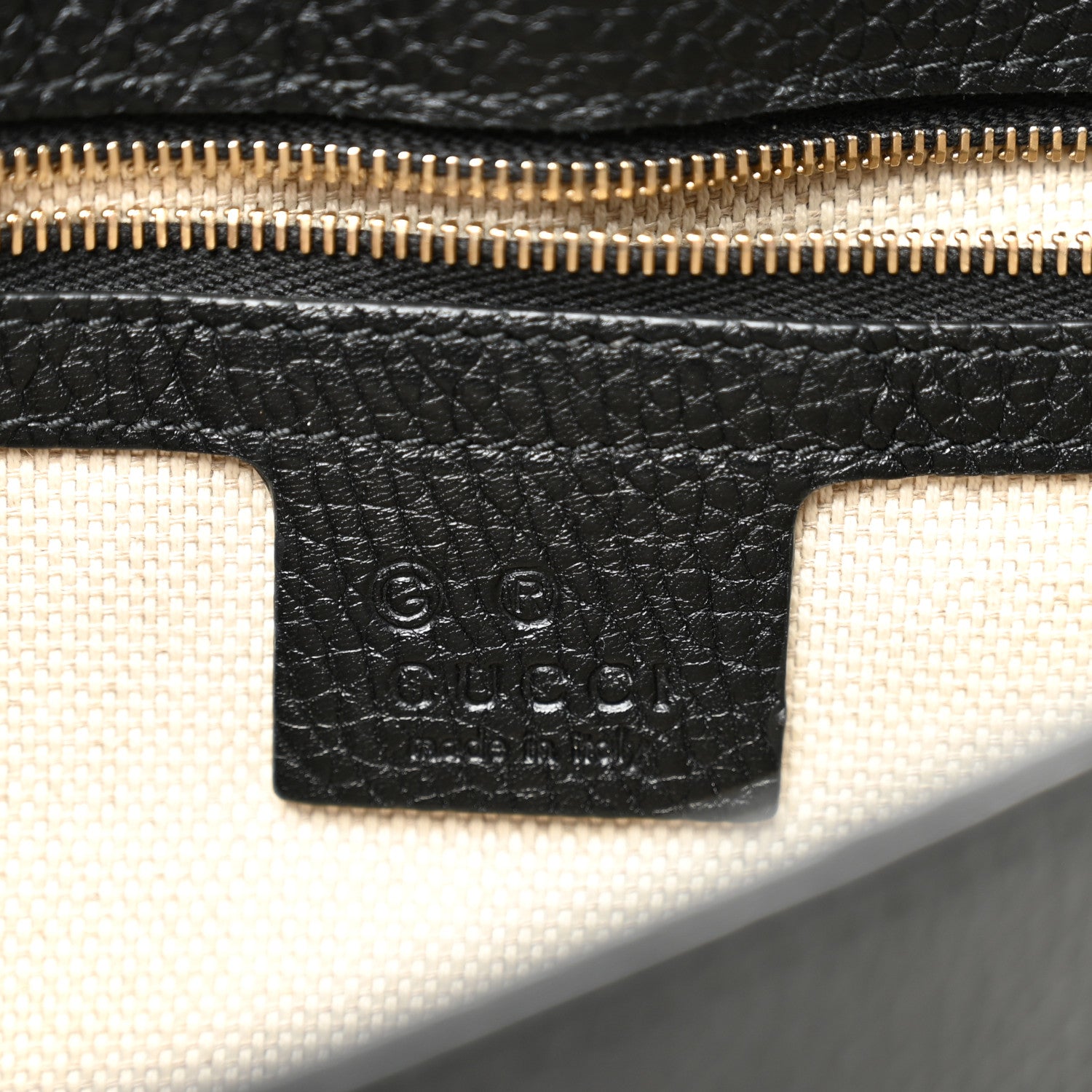 Gucci Pebbled Calfskin Medium Soho Flap Crossbody Black 6 of 10
