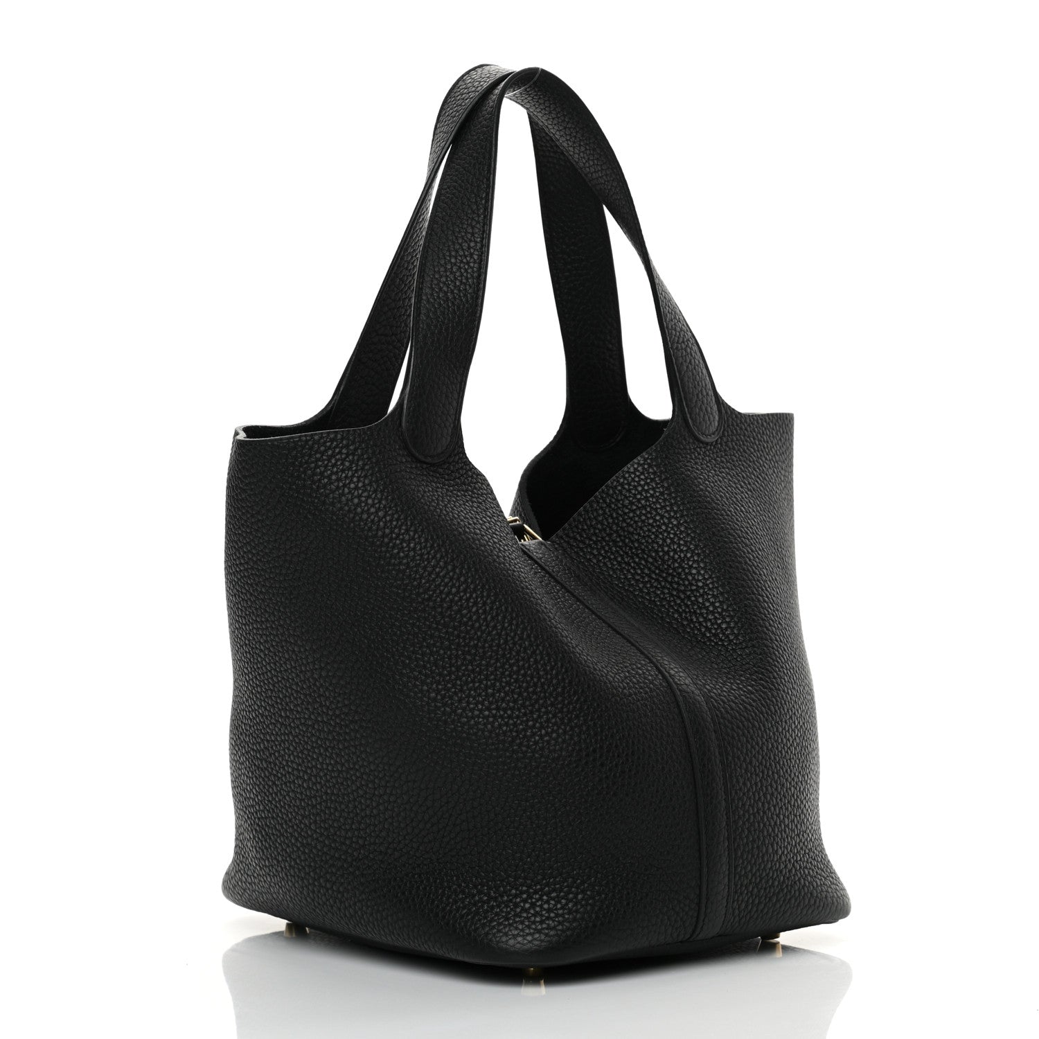 Hermes Taurillon Clemence Picotin Lock 22 MM Black 3 of 14