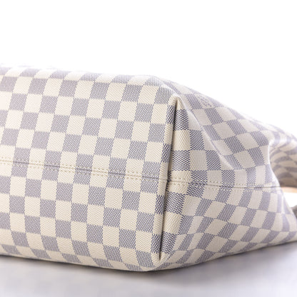 Louis Vuitton Damier Azur Graceful MM Rose Ballerine 7 of 10