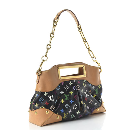 Louis Vuitton Monogram Multicolor Judy MM Black 3 of 9