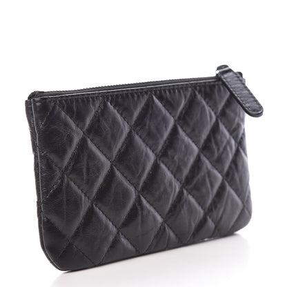 Chanel Aged Calfskin Quilted Small Reissue Cosmetic Case So Black 3 of 7