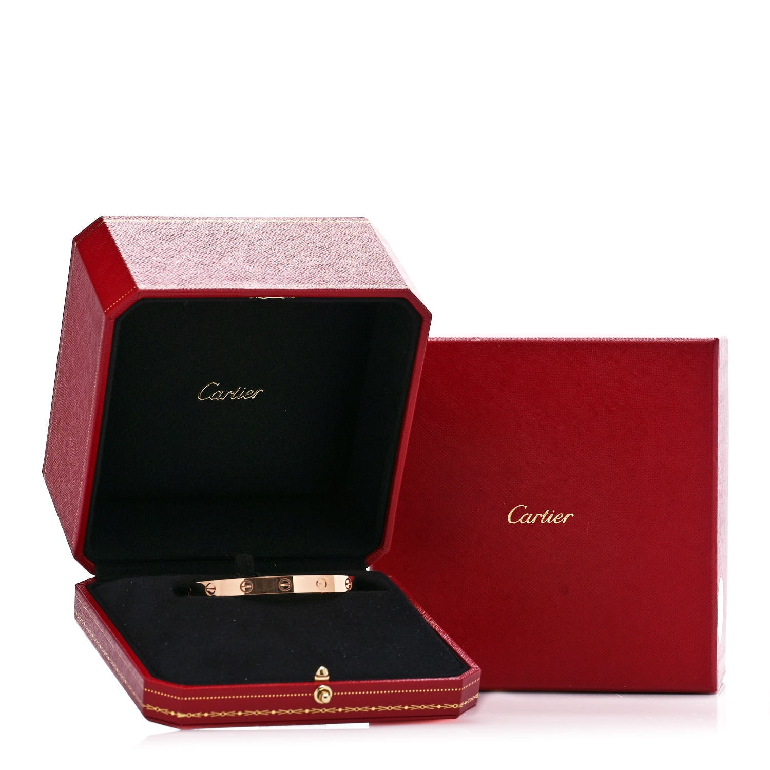 Cartier 18K Pink Gold LOVE Cuff Bracelet 17 5 of 5