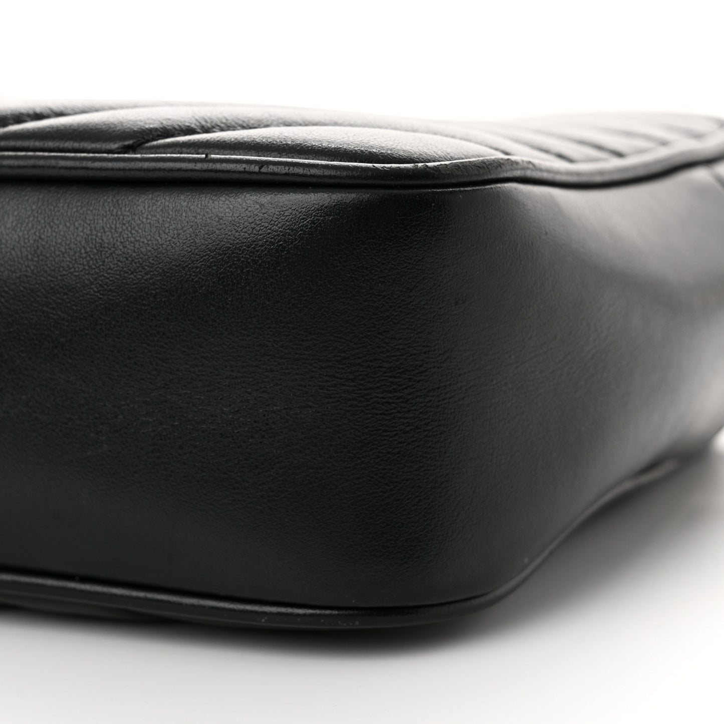 Calfskin Matelasse Monogram Lou Camera Bag Black