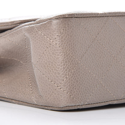 Chanel Caviar Quilted Medium Double Flap Taupe 13 of 15
