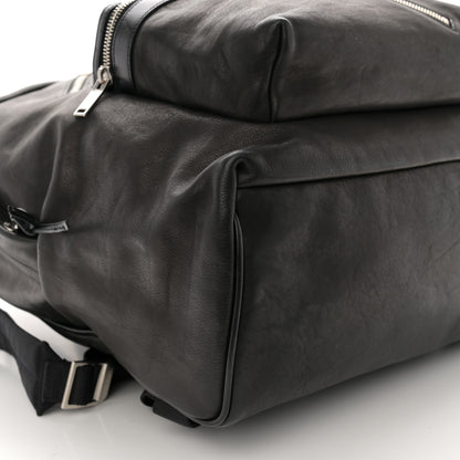 Saint Laurent Calfskin Multi Zipper City Backpack Black 9 of 10