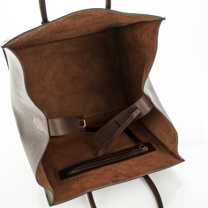 Celine Shiny Grained Calfskin Medium Phantom Luggage Brown 5 of 7