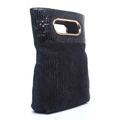 Louis Vuitton Suede Monogram Motard Afterdark Clutch Black 3 of 12