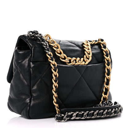 Chanel Lambskin Quilted Medium Chanel 19 Flap Black 3 of 14