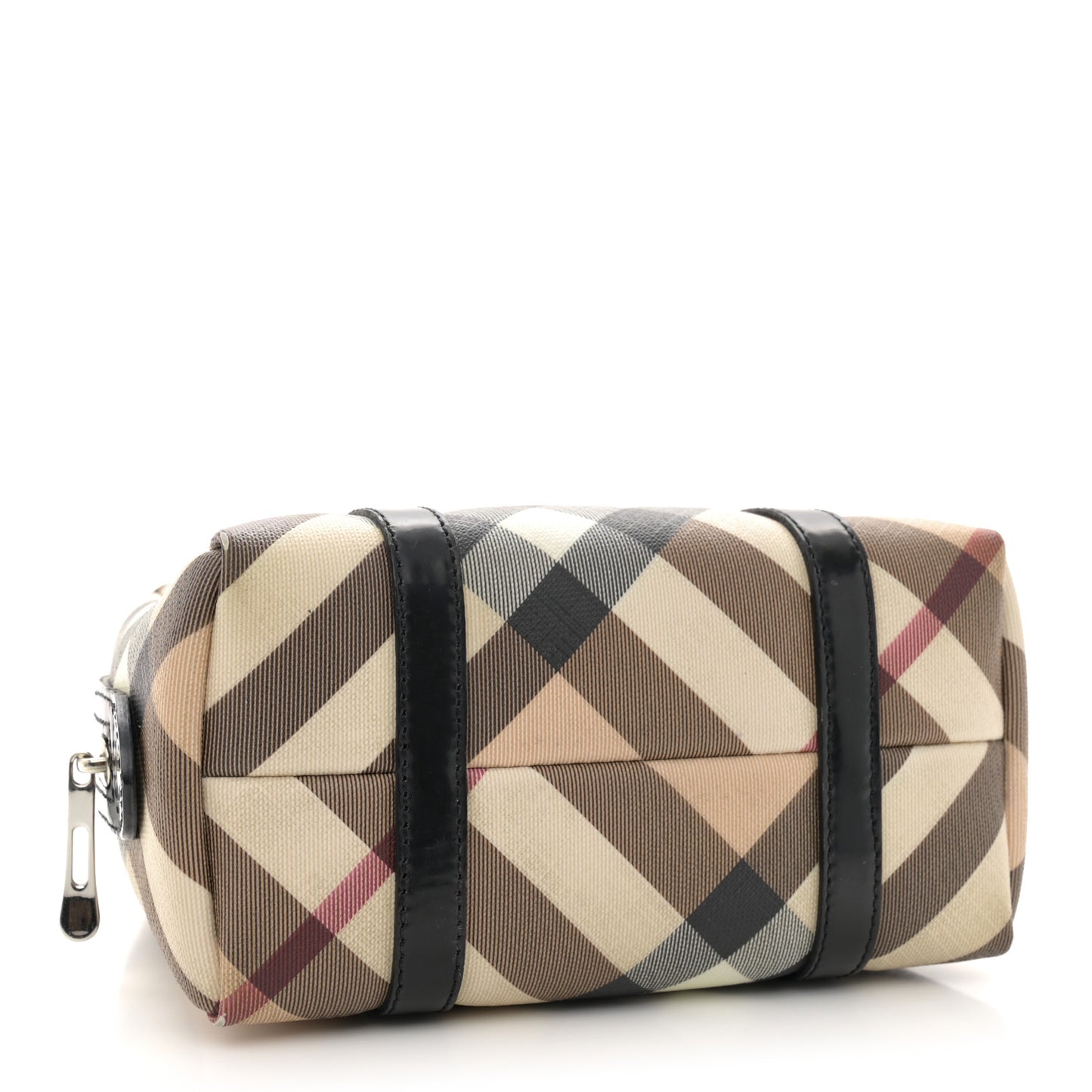 Nova Check Small Boston Bag Mini Black
