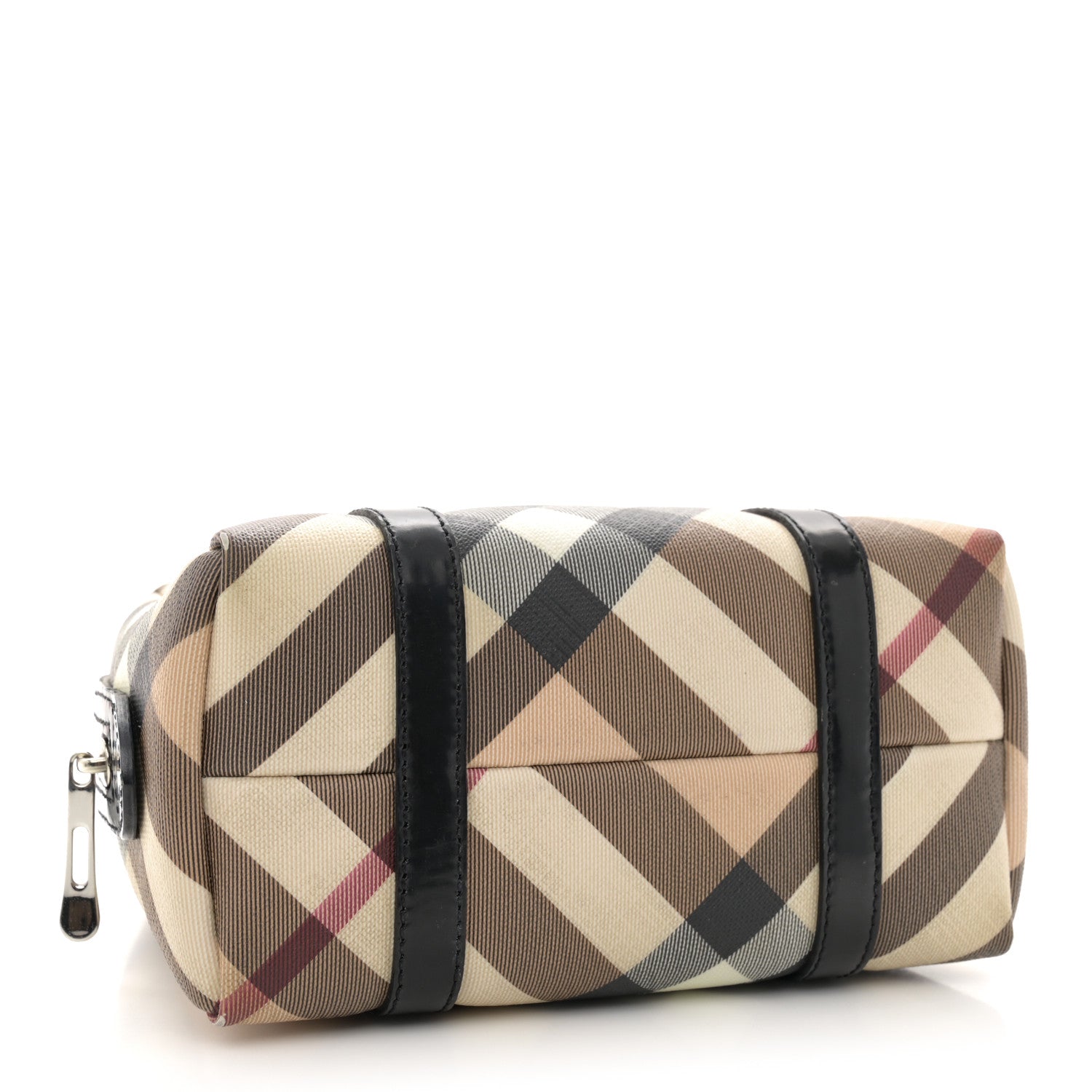 Burberry Nova Check Small Boston Bag Mini Black 4 of 14