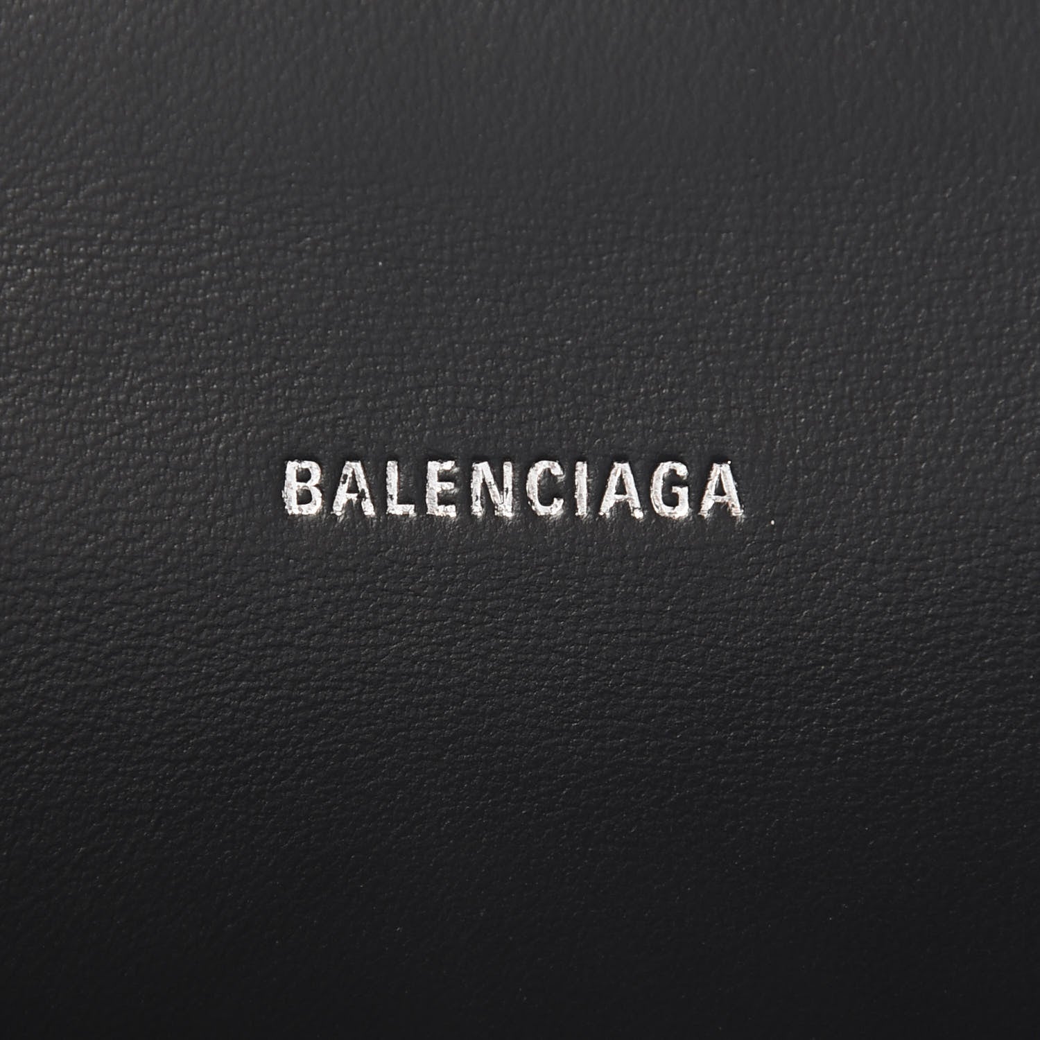 Balenciaga Grained Calfskin Hourglass Top Handle Bag XS Black 7 of 9