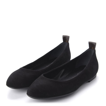 Louis Vuitton Suede Monogram Uniformes Ballet Flats 36 Black 3 of 8