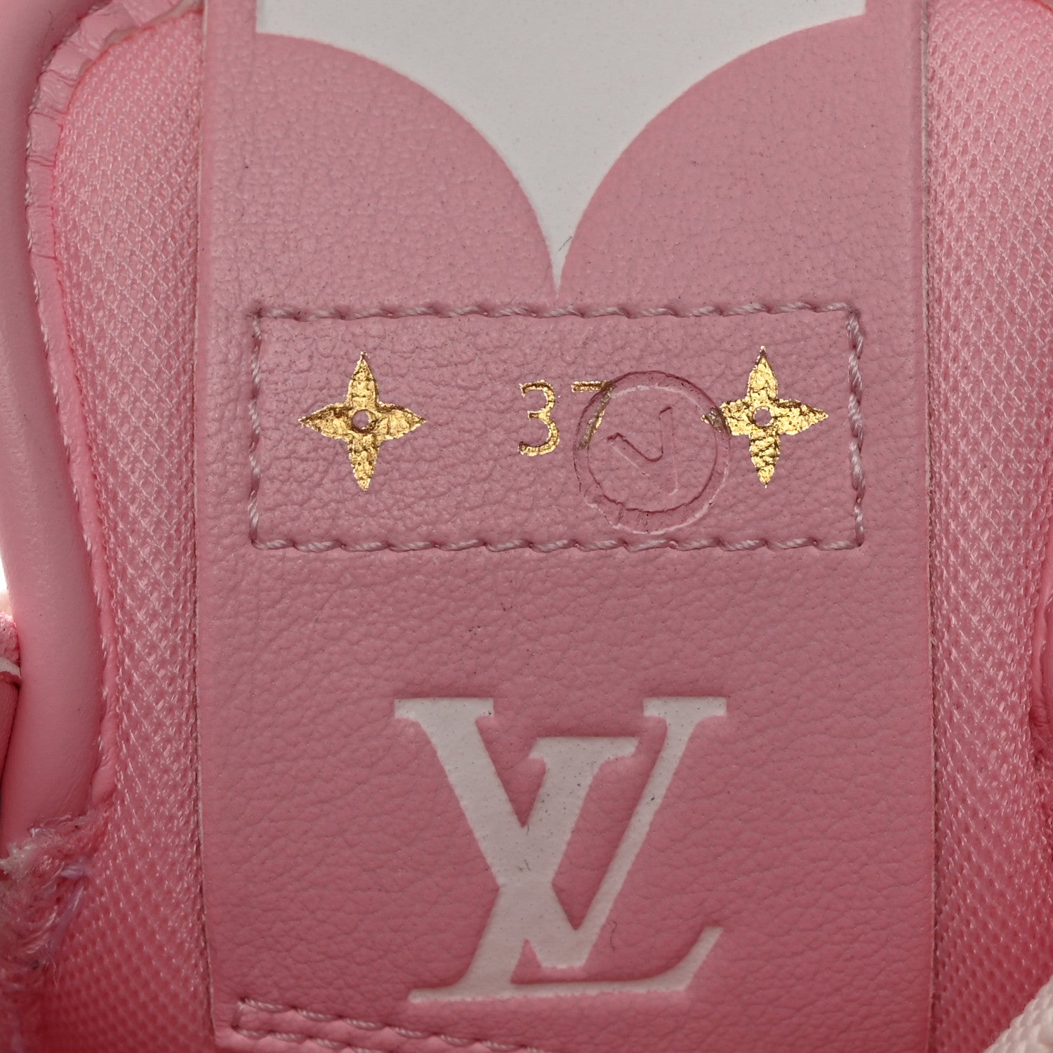 Louis Vuitton Calfskin Charlie Sneaker 37 White Rose Clair 8 of 8
