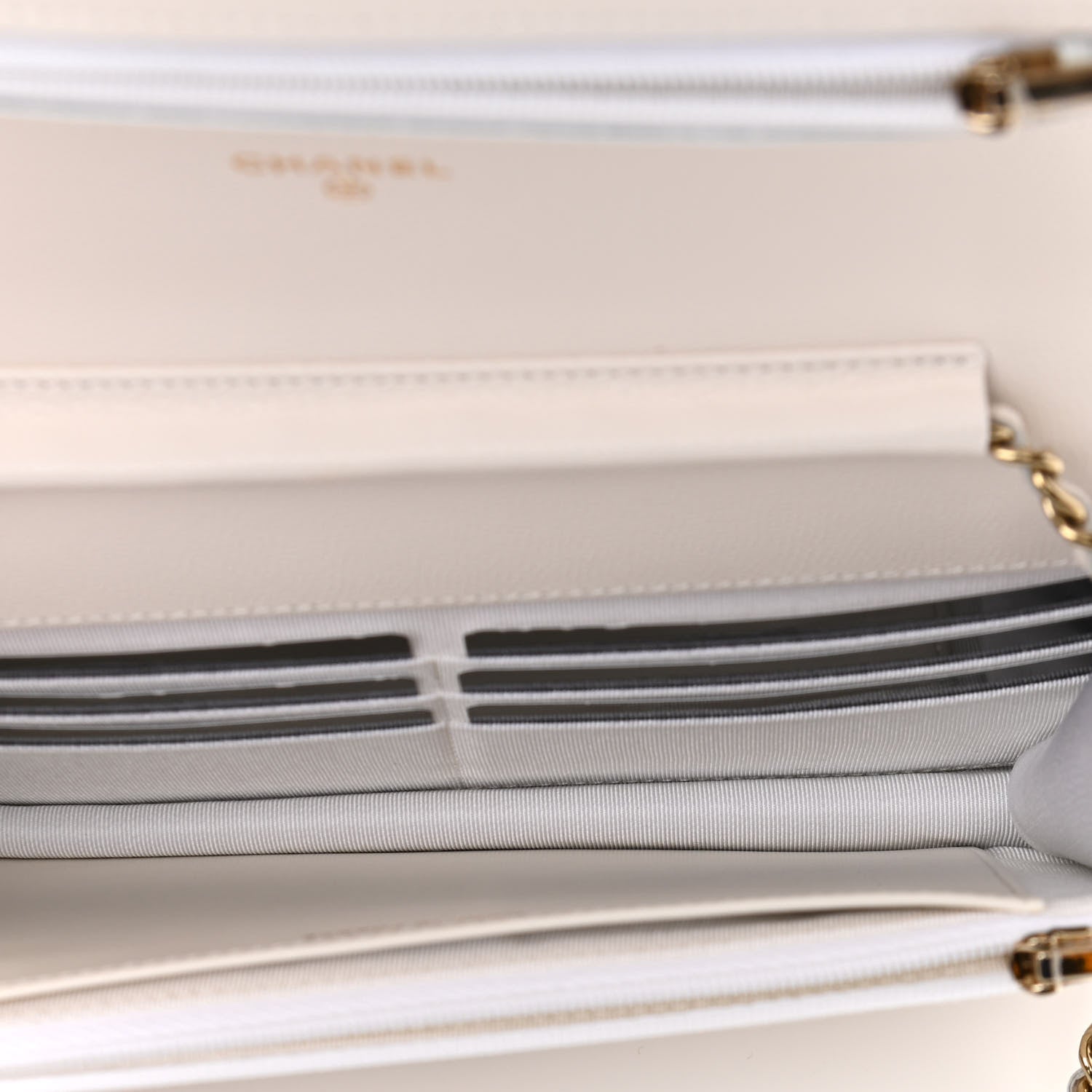 Chanel Caviar Quilted Wallet On Chain WOC White 5 of 12