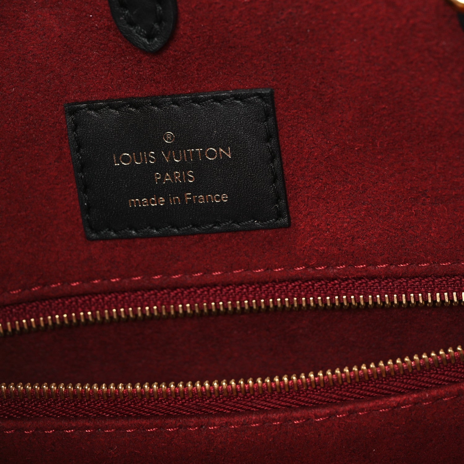 Louis Vuitton Empreinte Monogram Giant Onthego MM Black Beige 6 of 10