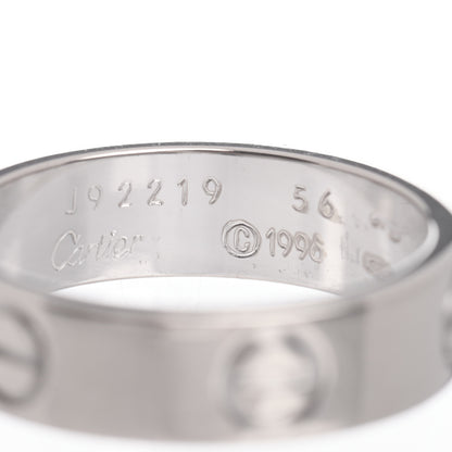 Cartier 18K White Gold 5.5mm LOVE Ring 56 7.5 4 of 4