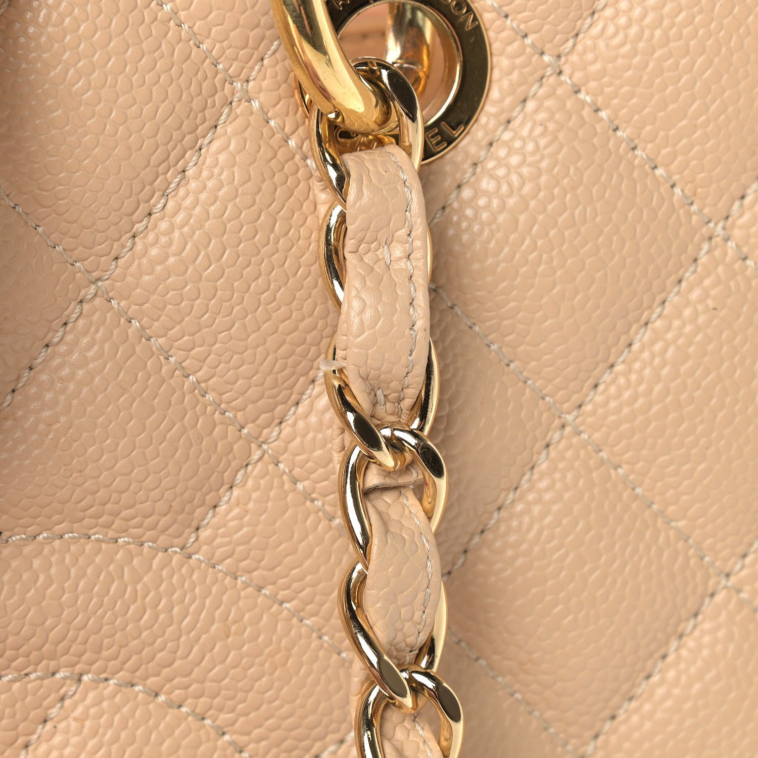 Chanel Caviar Quilted Grand Shopping Tote GST Beige 11 of 11