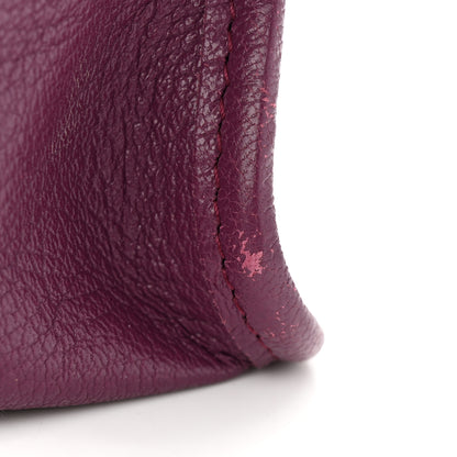 Balenciaga Chevre Silver Metallic Edge Hardware Mini City Violet Prune 11 of 11