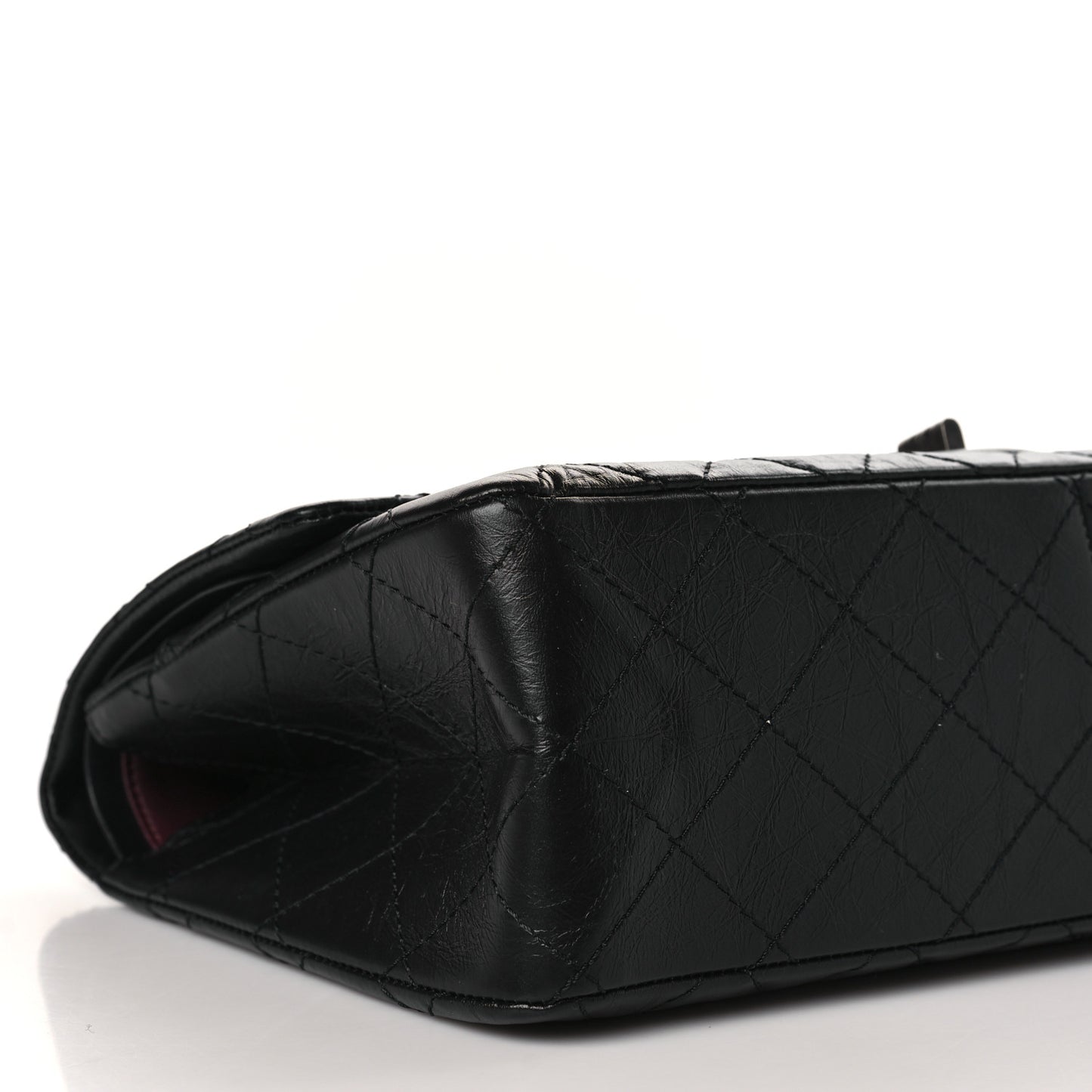Aged Calfskin Quilted 2.55 Reissue 226 Flap Black