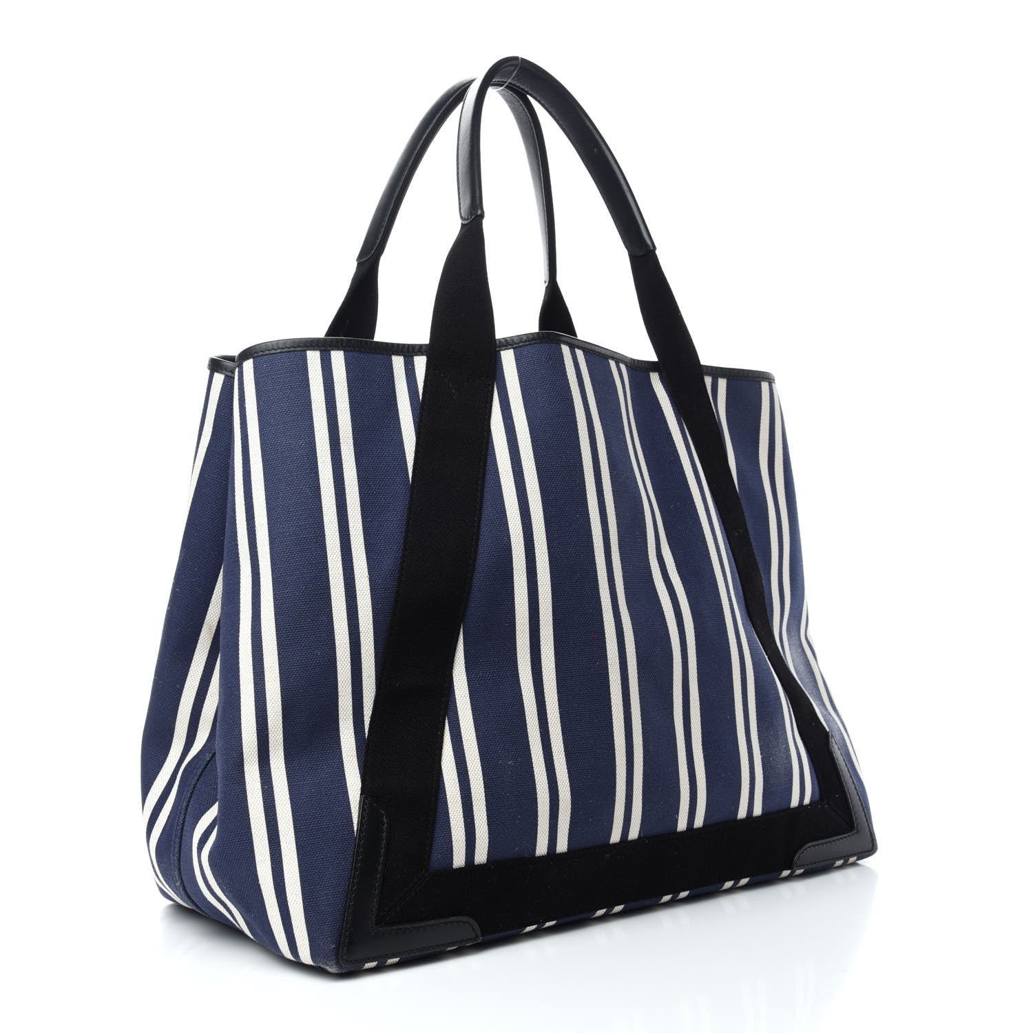 Balenciaga Canvas Navy Striped Cabas M Navy 4 of 18