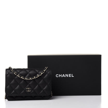 Chanel Caviar Quilted Mini Wallet On Chain WOC Black 11 of 11