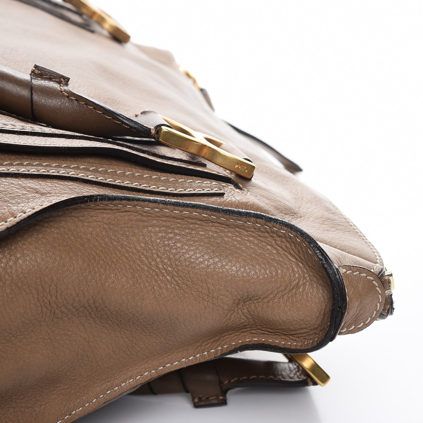 Calfskin Large Marcie Satchel Nut