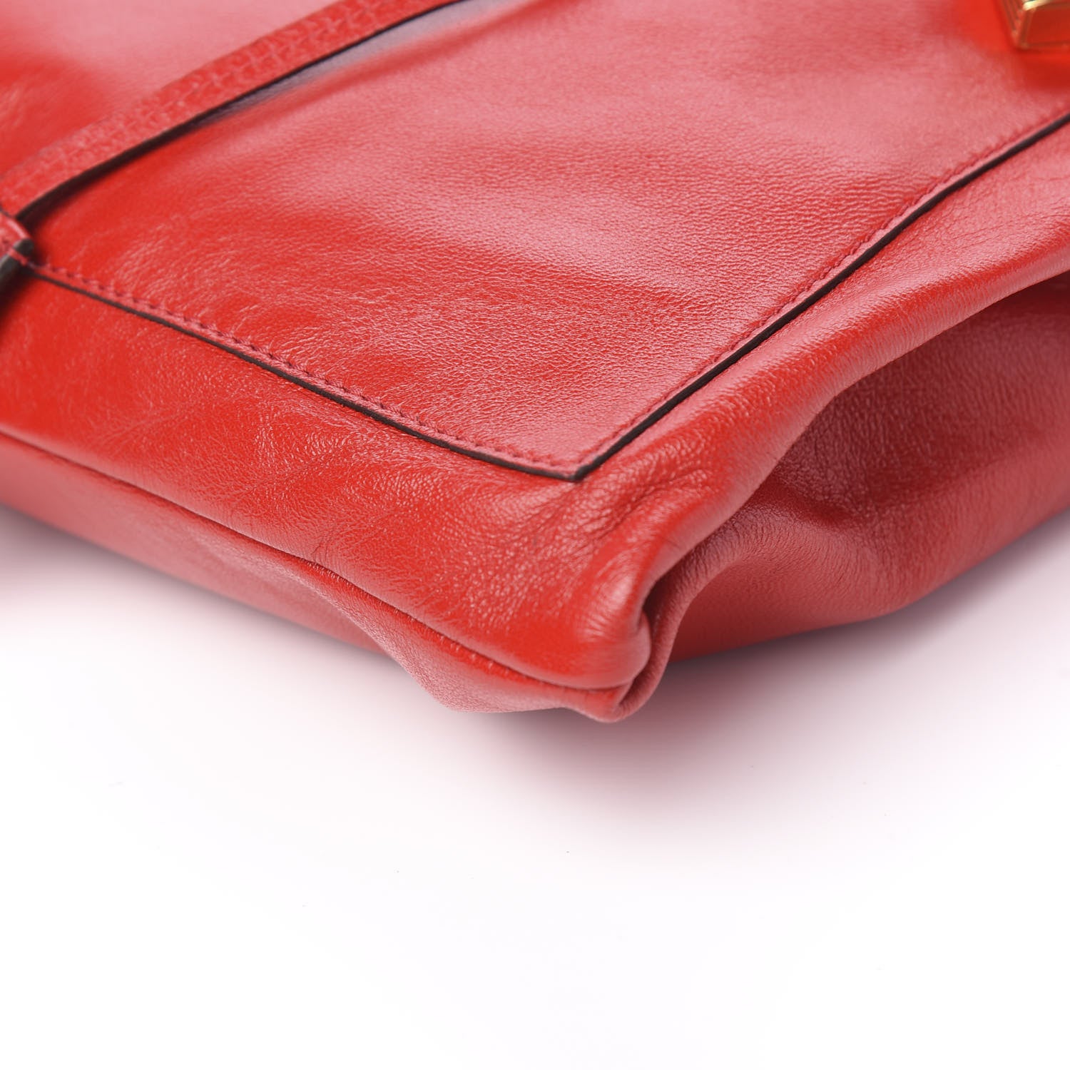 Tom Ford Ramskin Alix Shoulder Bag Flame Red 8 of 9