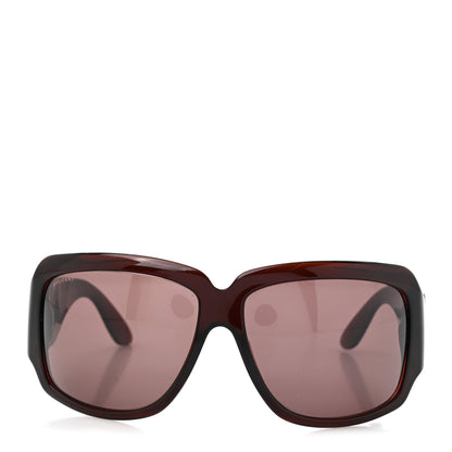 Bulgari Crystal Square 8018-B Sunglasses Burgundy 2 of 7