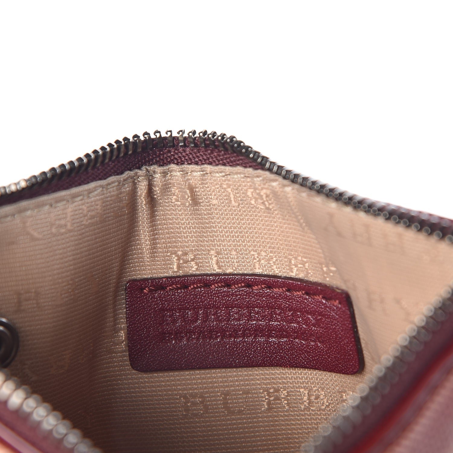 Burberry Nova Check Heart Coin Case Berry Red 6 of 8