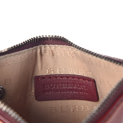 Burberry Nova Check Heart Coin Case Berry Red 6 of 8