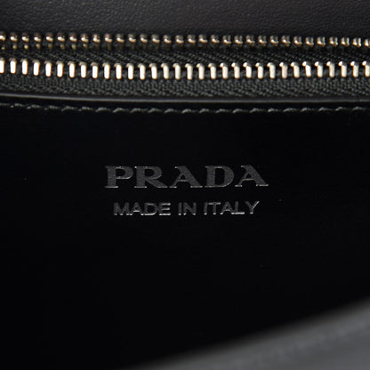 Prada City Calfskin Saffiano Racing Logo Elektra Shoulder Bag Black Verde 6 of 10