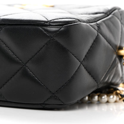 Chanel Lambskin Quilted Mini My Perfect Camera Case Black 10 of 14