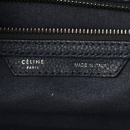 Celine Drummed Calfskin Mini Luggage Orage 6 of 9