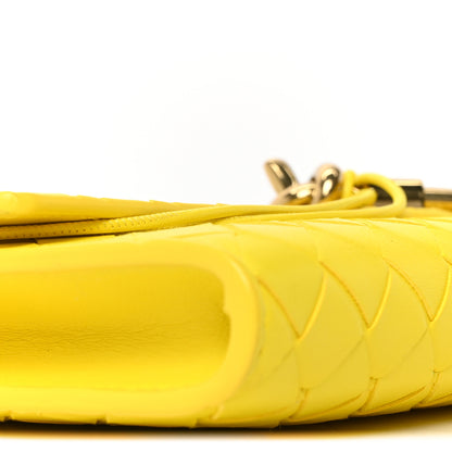 Bottega Veneta Nappa Intrecciato Long Andiamo Top Handle Clutch Sulfur 8 of 9