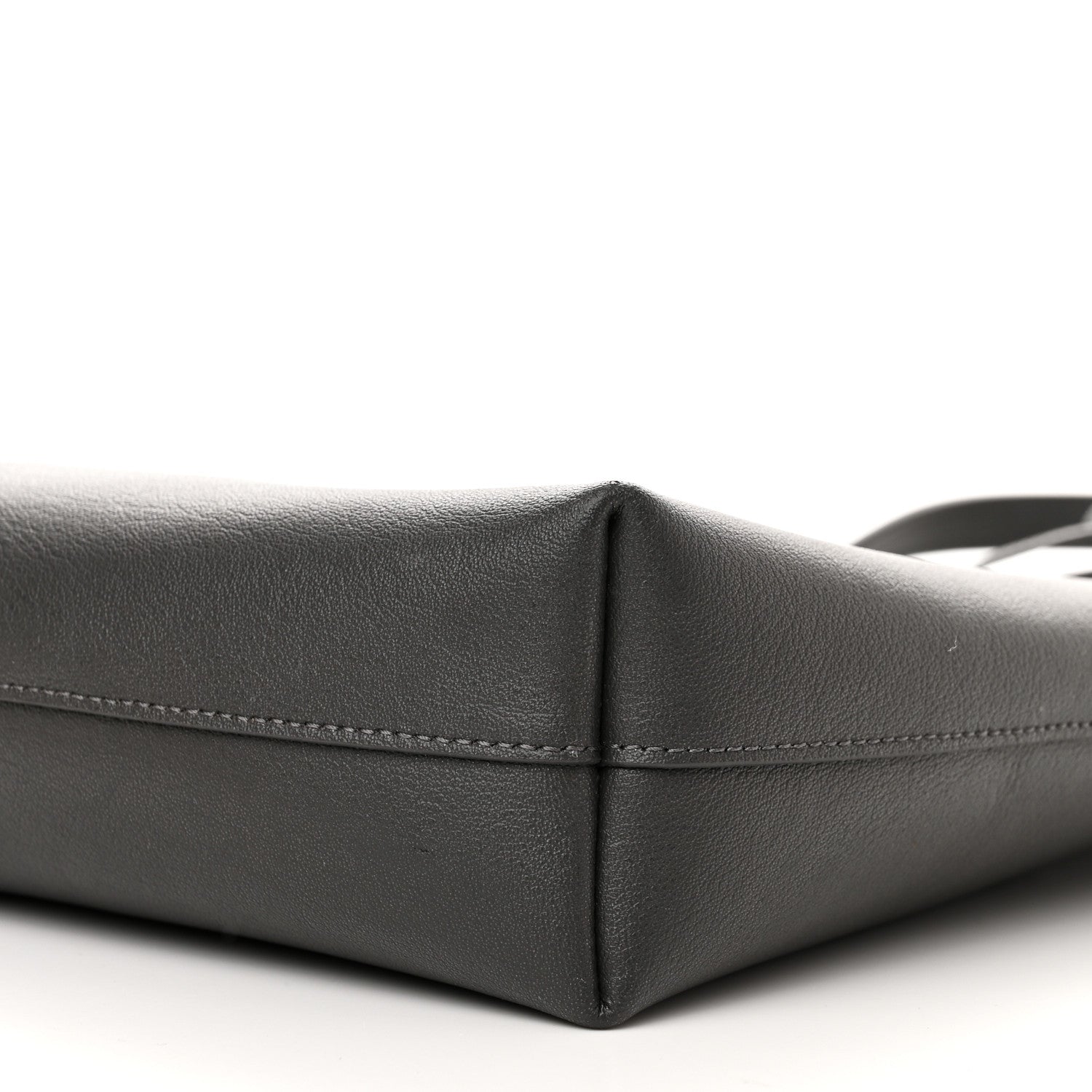 Saint Laurent Calfskin Toy Shopping Tote Earth Grey 10 of 10
