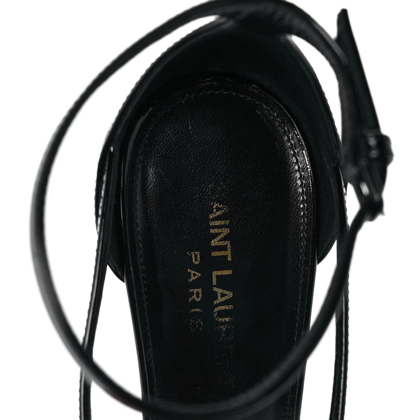 Patent Cassandra 100 Ankle Strap Sandals 38.5 Black