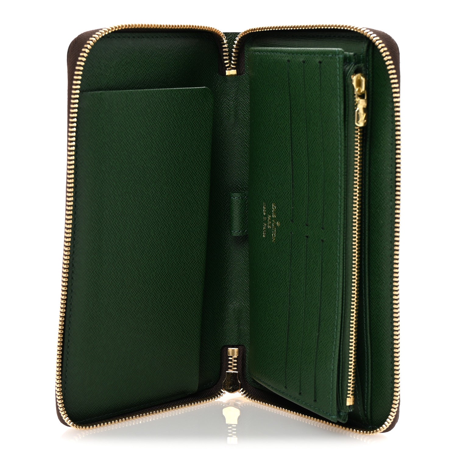 Louis Vuitton Monogram Groom Zippy Organizer Wallet Green 5 of 6