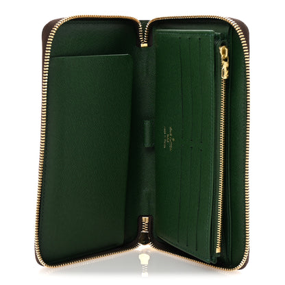 Louis Vuitton Monogram Groom Zippy Organizer Wallet Green 5 of 6