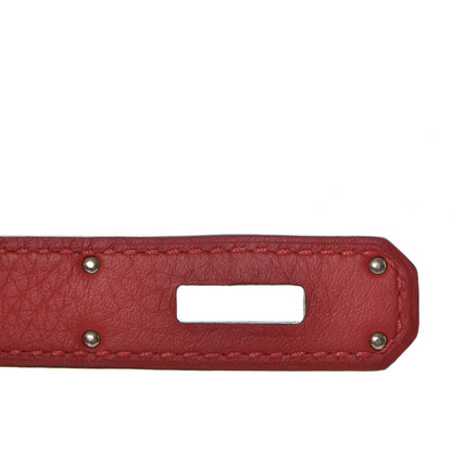 Hermes Taurillon Clemence Birkin 30 Rouge Garance 26 of 36