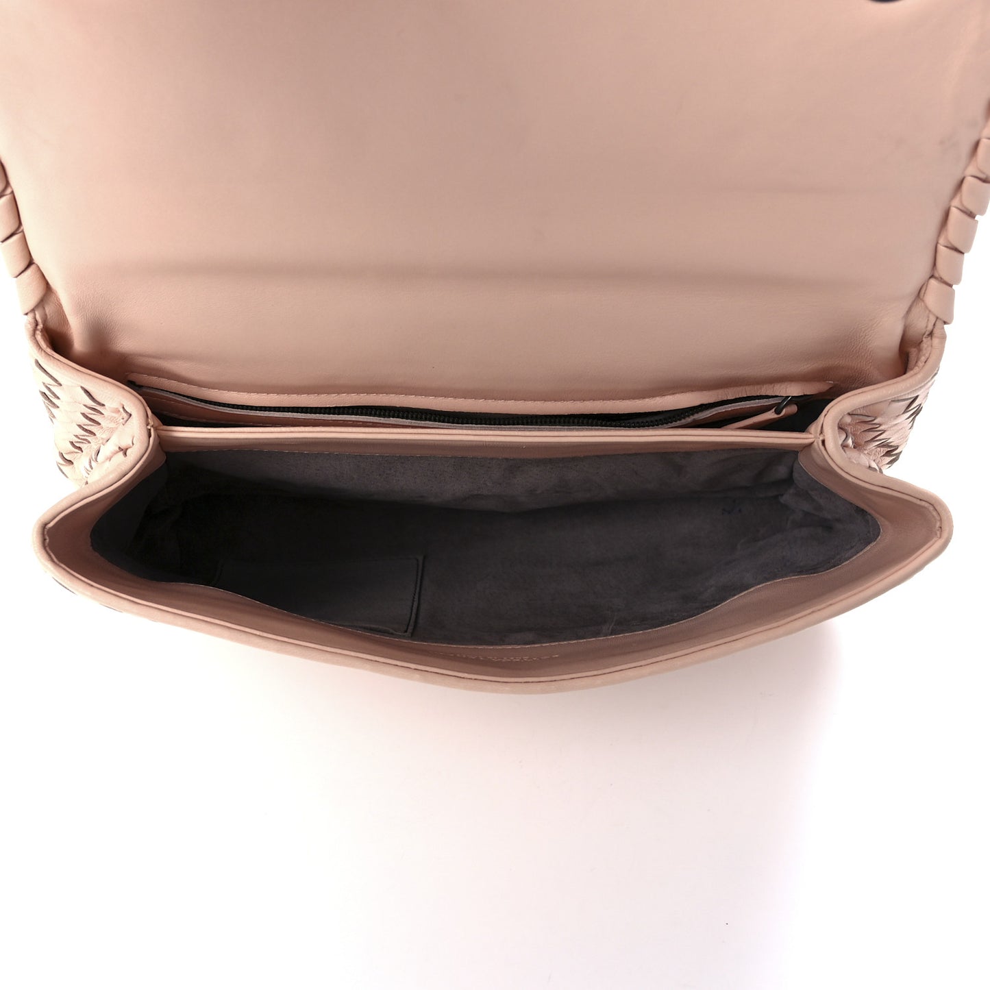 Nappa Intrecciato Baby Olimpia Shoulder Bag Petale
