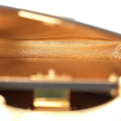 Fendi Nappa Rainbow Inlay Nano Peekaboo Maxi Handle Satchel Azzurro Baby Multicolor 5 of 10