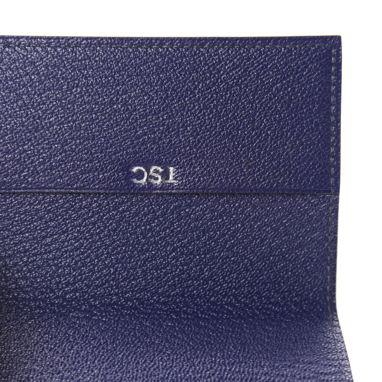 Hermes Chevre Mysore Guernesey Card Case Bleu Encre 7 of 7